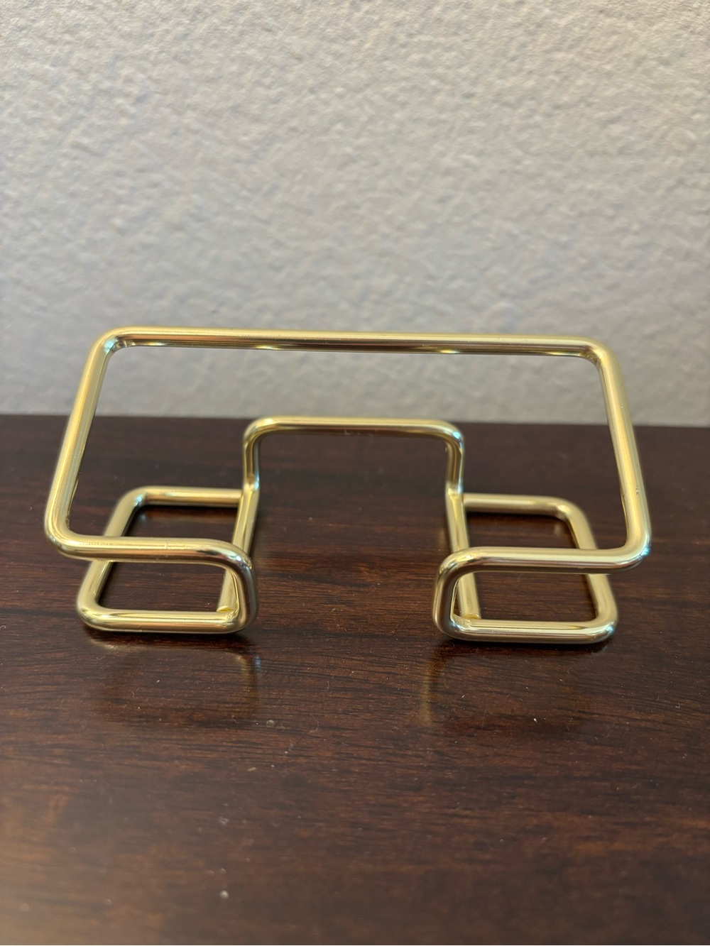 Gold metal business card holder